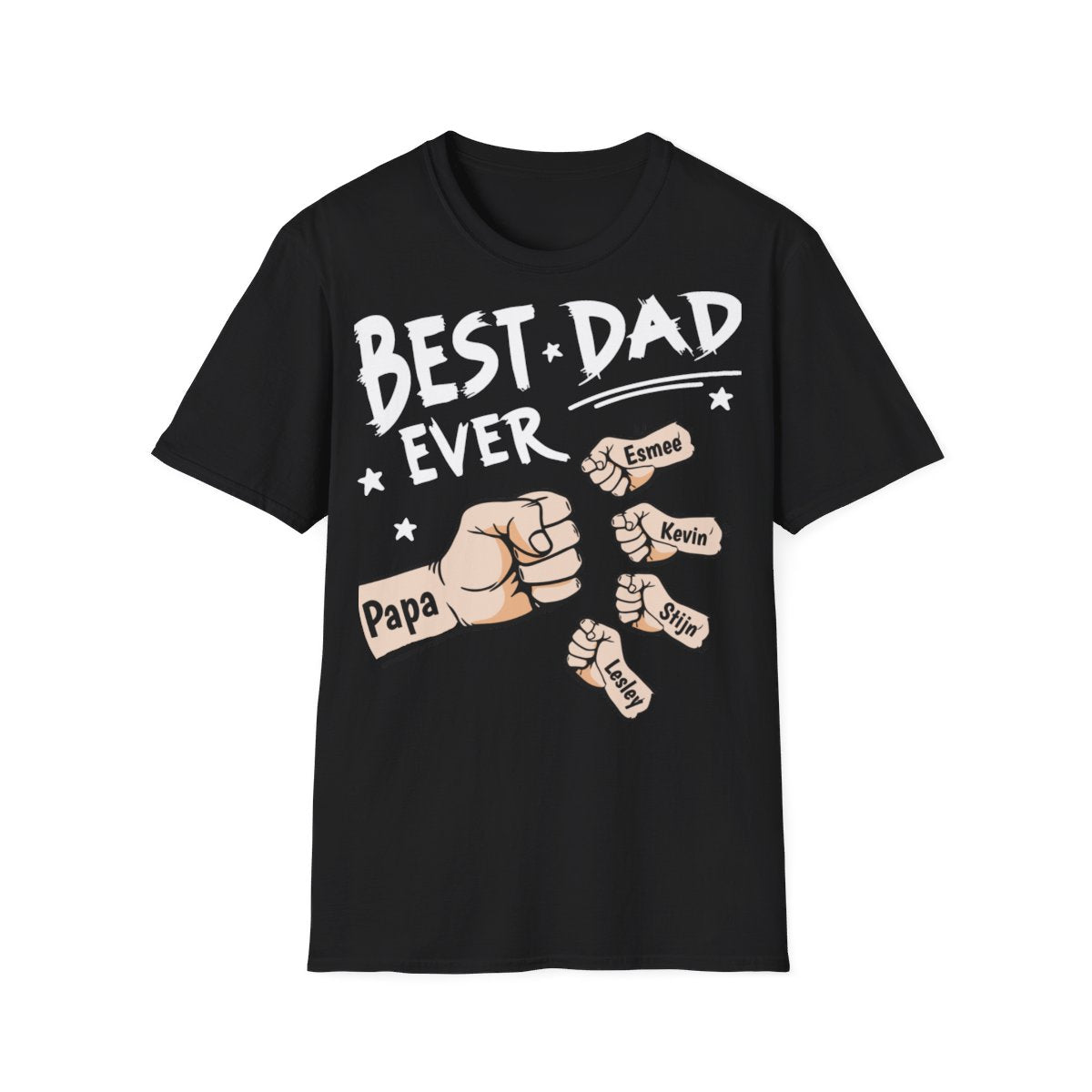 Best Dad Ever | Gepersonaliseerd T-Shirt