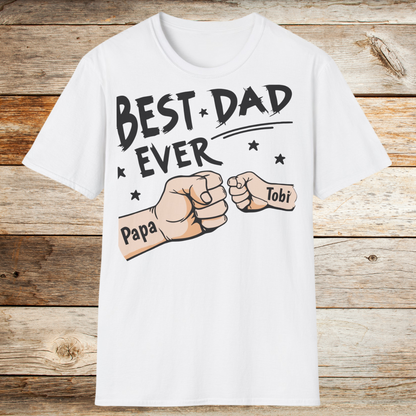 Best Dad Ever | Gepersonaliseerd T-Shirt